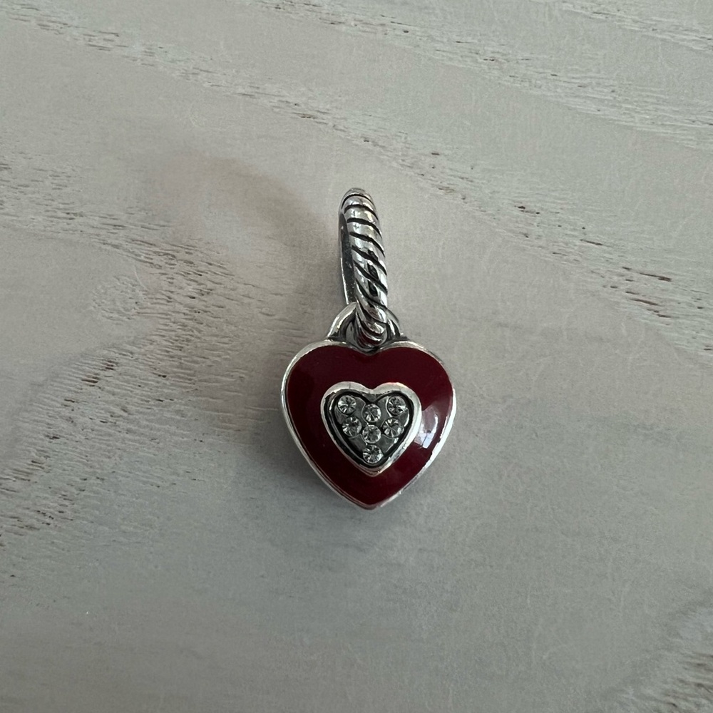 Brighton Heart Crystal Charm